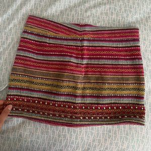 Hollister Beaded Mini Skirt